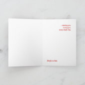 Cat Love Denking You Card Kaart (Binnen)