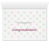 Cat Love Flowers Gefeliciteerd Wenskaart (Binenzijde Horizontaal (Onderkant))