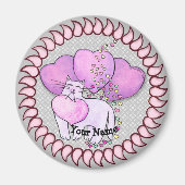 Cat Love Hartmagneet Magneet (Voorkant)