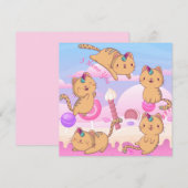 Cat Love Holiday Kaart (Voorkant / Achterkant)