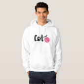 Cat Love Hoodie – Schattige en minimalistisch desi (Voorkant volledig)