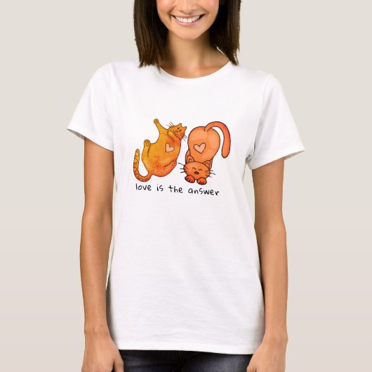 Cat Love is het antwoord Shirt - Whimsical Cat Lov (Voorkant)