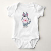 Cat Love letter Romper (Voorkant)