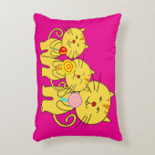 Cat Love Lollipop kussen roze blauw (Voorkant(Verticaal))