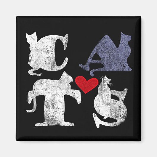 'Cat Love' magneet (Voorkant)