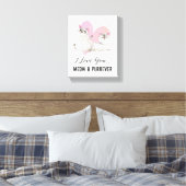 Cat Love Meow en Spint-ever Canvas Afdruk (Insitu (Slaapkamer))