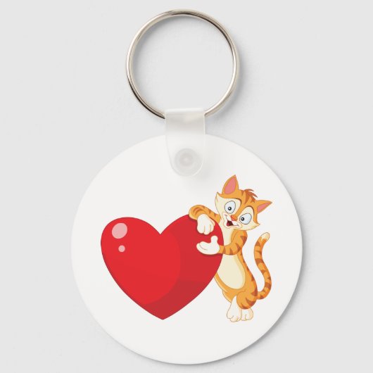 Cat Love Sleutelhanger (Achterkant)