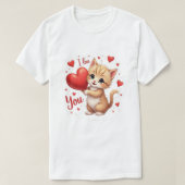 Cat love  t-shirt (Design voorkant)