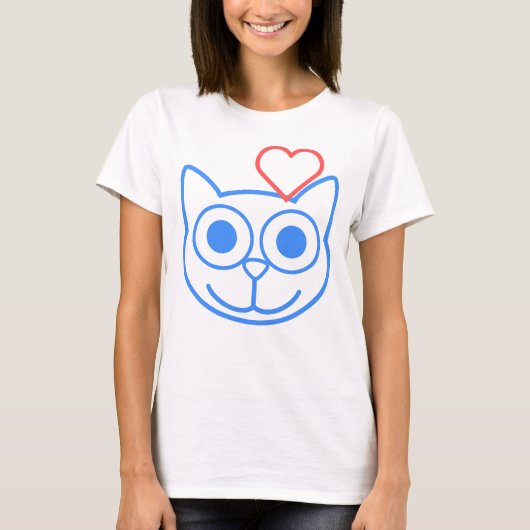 Cat Love T-shirt (Voorkant)
