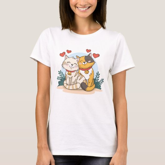 Cat Love T-Shirt (Voorkant)