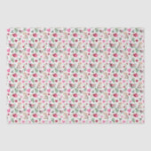 Cat Love Valentine Tissue Paper in White Tissuepapier (Voorkant)