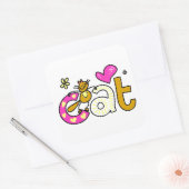 CAT Love Vierkante Sticker (Envelop)