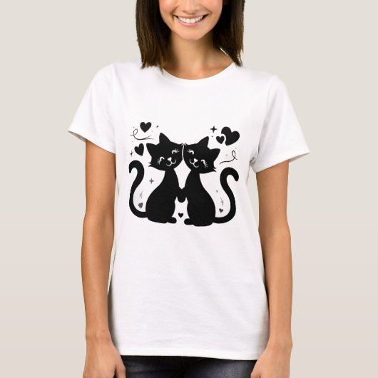 Cat Love (vrouwen) T-shirt (Voorkant)