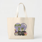 Cat Lover 2e Verjaardag Tshirts en geschenken Grote Tote Bag (Voorkant)