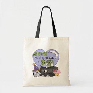 Cat Lover 3e Verjaardag T shirten en geschenken Tote Bag