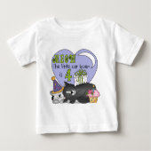 Cat Lover 4e verjaardag T-shirts en geschenken (Voorkant)