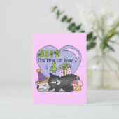 Cat Lover 4e verjaardag T-shirts en geschenken Briefkaart (Staand voorkant)