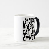 Cat Lover 911 Dispatcher Magische Mok (Voorkant rechts)