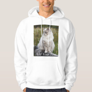 Cat Lover Aangepaste Foto en Naam Gepersonaliseerd Hoodie