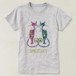 CAT LOVER | Abstracte geavanceerde Fancy katten T-shirt