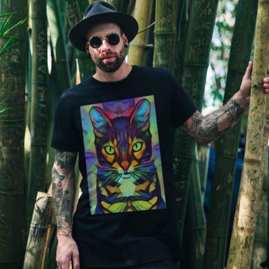 CAT LOVER ART T-SHIRTS