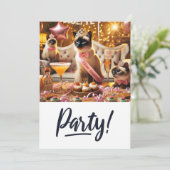 CAT Lover Bachelorette Party Kaart (Staand voorkant)