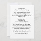 CAT Lover Bachelorette Party Kaart (Achterkant)