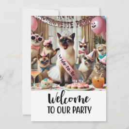 CAT Lover Bachelorette Party Kaart