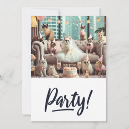 CAT Lover Bachelorette Party Kaart