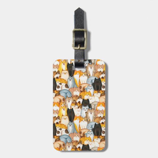 Cat Lover Bagagelabel (Voorkant verticaal)