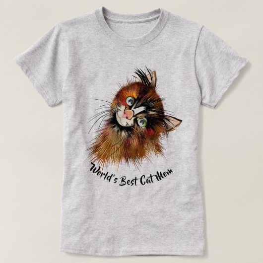 CAT LOVER | Beste kat-moeder ter wereld T-shirt (Design voorkant)