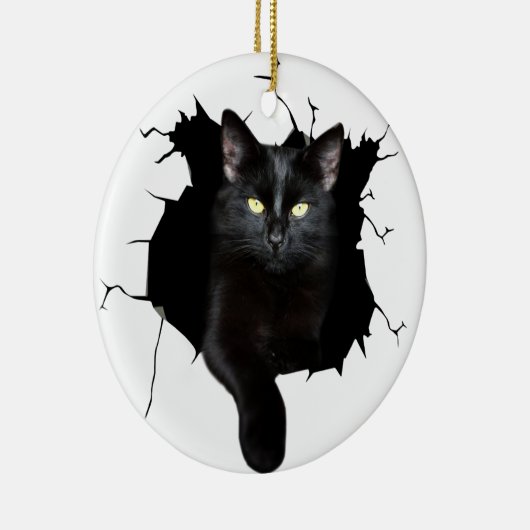 Cat Lover Black Cat Ornament (Rechts)