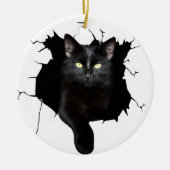 Cat Lover Black Cat Ornament (Voorkant)