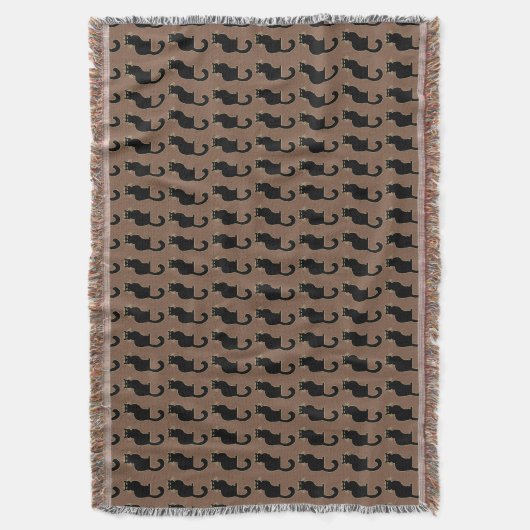 Cat Lover Blanket Le Chat Black Cat Throw Blanket Deken (Voorkant Verticaal)