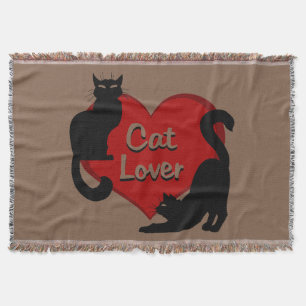 Cat Lover Blanket Le Chat Black Cat Throw Blanket Deken