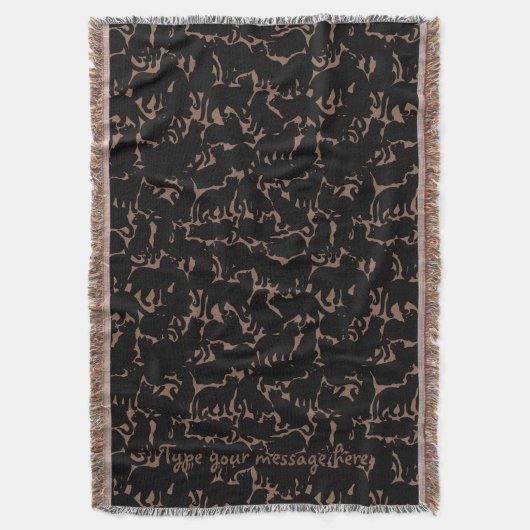 Cat Lover Blanket Le Chat Fat Cat Throw Blanket Deken (Voorkant Verticaal)