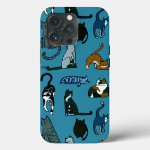 Cat Lover Blauwgroen Case-Mate iPhone Case
