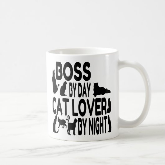 Cat Lover Boss Koffiemok (Rechts)