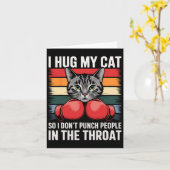 Cat Lover Boxing Fan I Knuffel Kat Grappige Kat Lo Kaart (Gele Bloem)