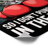 Cat Lover Boxing Fan I Knuffel Kat Grappige Kat Lo Poster (Hoek)
