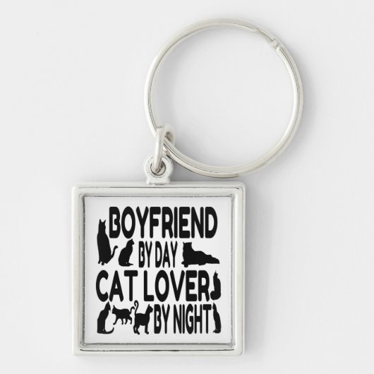 Cat Lover Boyfriend Sleutelhanger (Voorkant)
