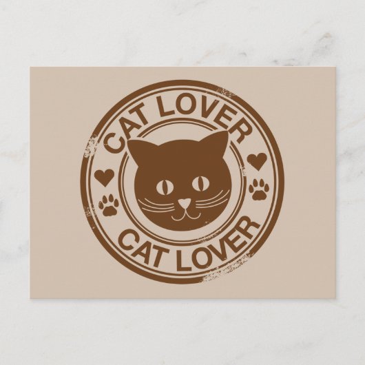 Cat Lover Briefkaart (Voorkant)
