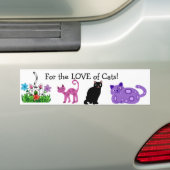 Cat Lover Bumpersticker (Op auto)