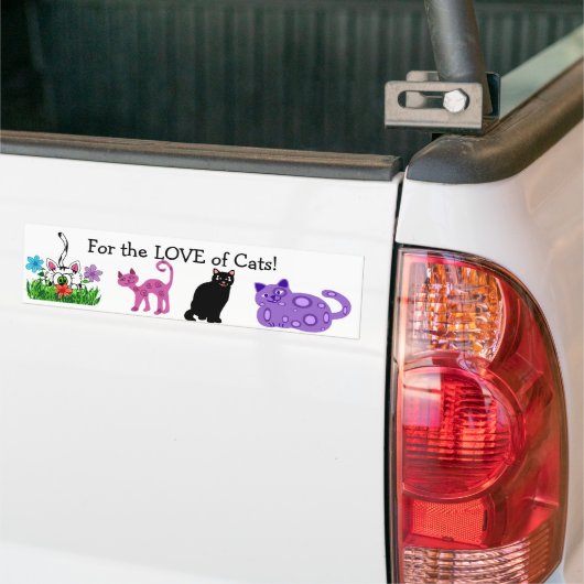 Cat Lover Bumpersticker (Op Truck)