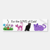 Cat Lover Bumpersticker (Voorkant)