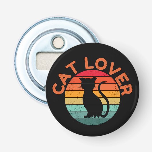 CAT LOVER BUTTON FLESOPENER (Voorkant)