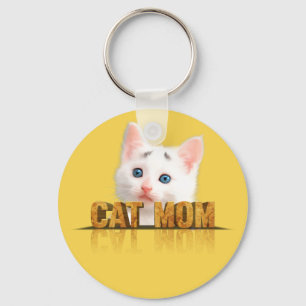 Cat lover-cadeau cadeau voor kattenmam beste k sleutelhanger