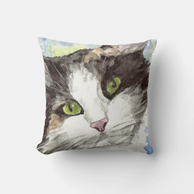 Cat Lover-cadeautjes voor hedendaagse Calico Kussen (Voorkant)