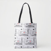 Cat Lover Canvas tas (Voorkant)