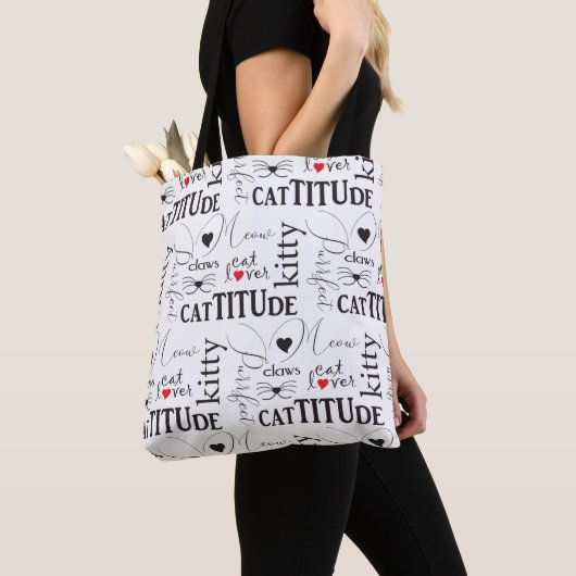 Cat Lover Canvas tas (Dichtbij)
